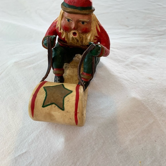 Vintage Roman - Bill Jauquet "Santa Sled" 1993 Ornament #56683 Santa riding sled - Picture 5 of 14